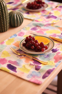 watercolor brushes place mats- set of 4